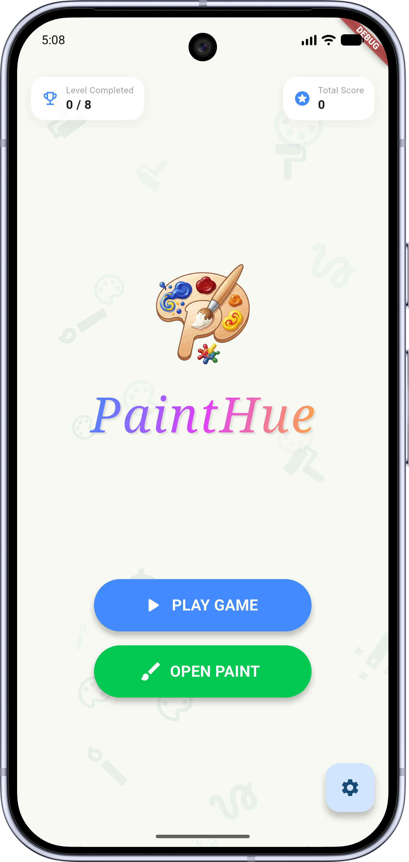 PaintHue Splash Screen View