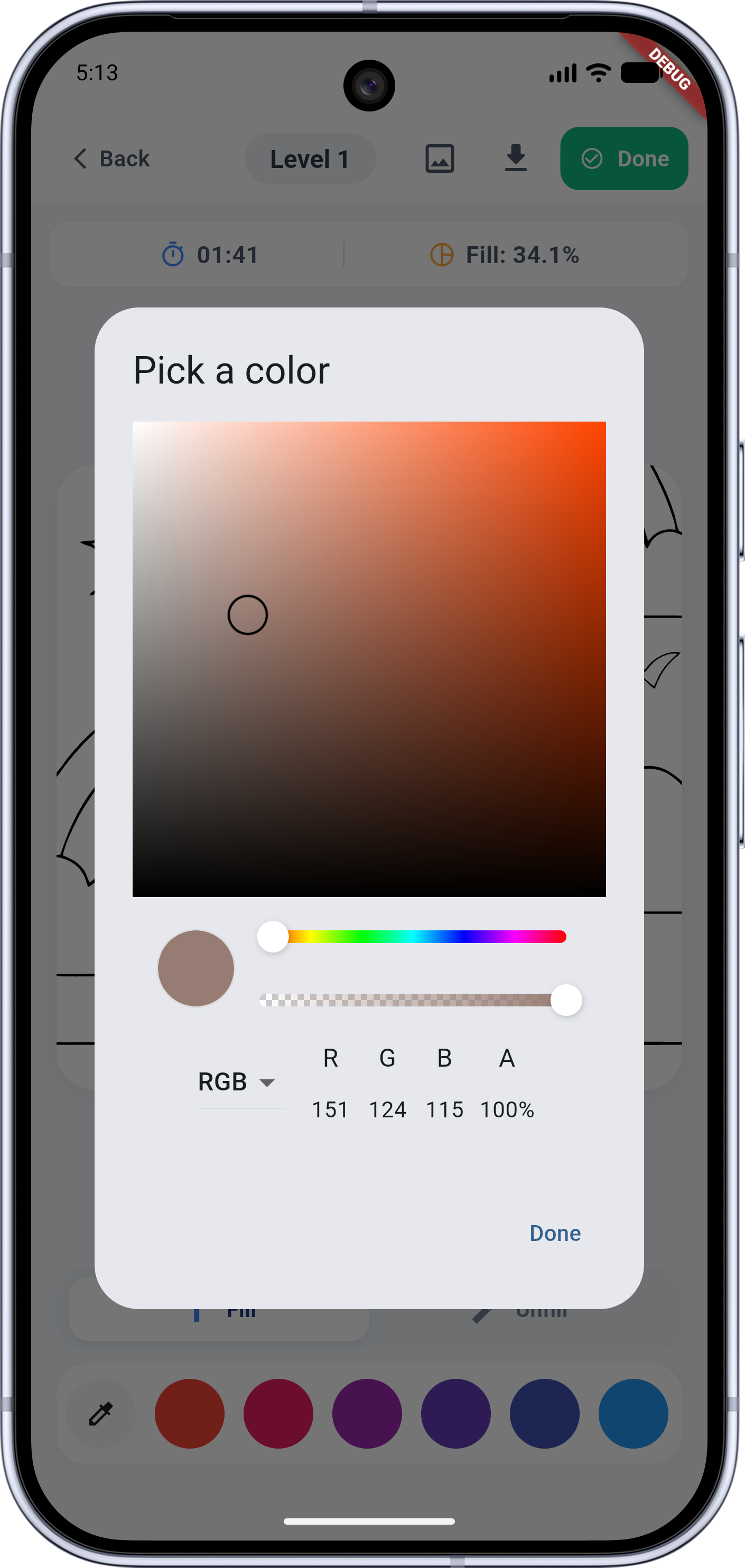 PaintHue Custom Color Picker Dialog