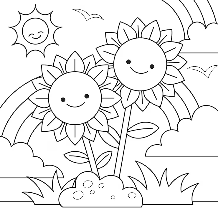Sunny Sunflower Garden Theme