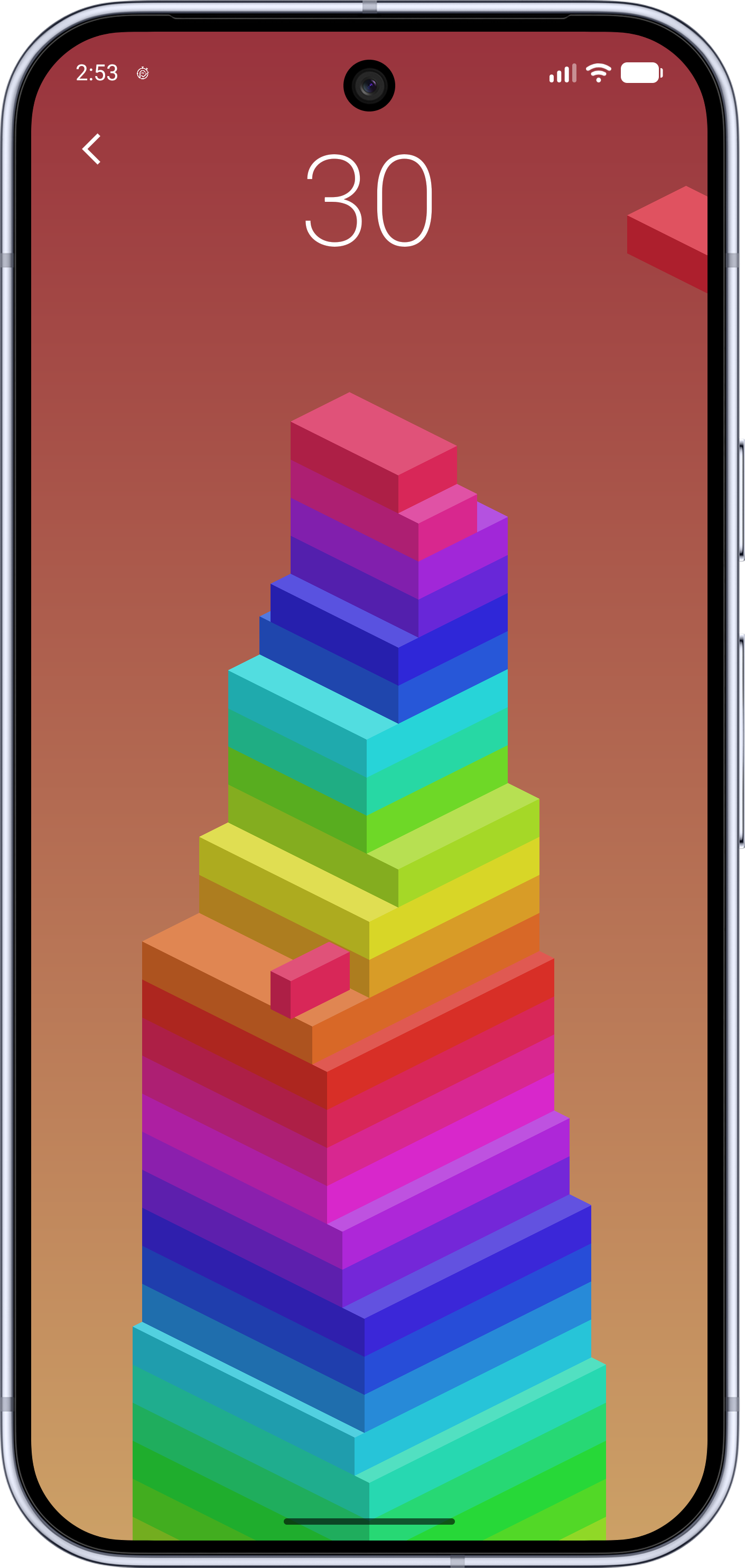 Color shift UI screen